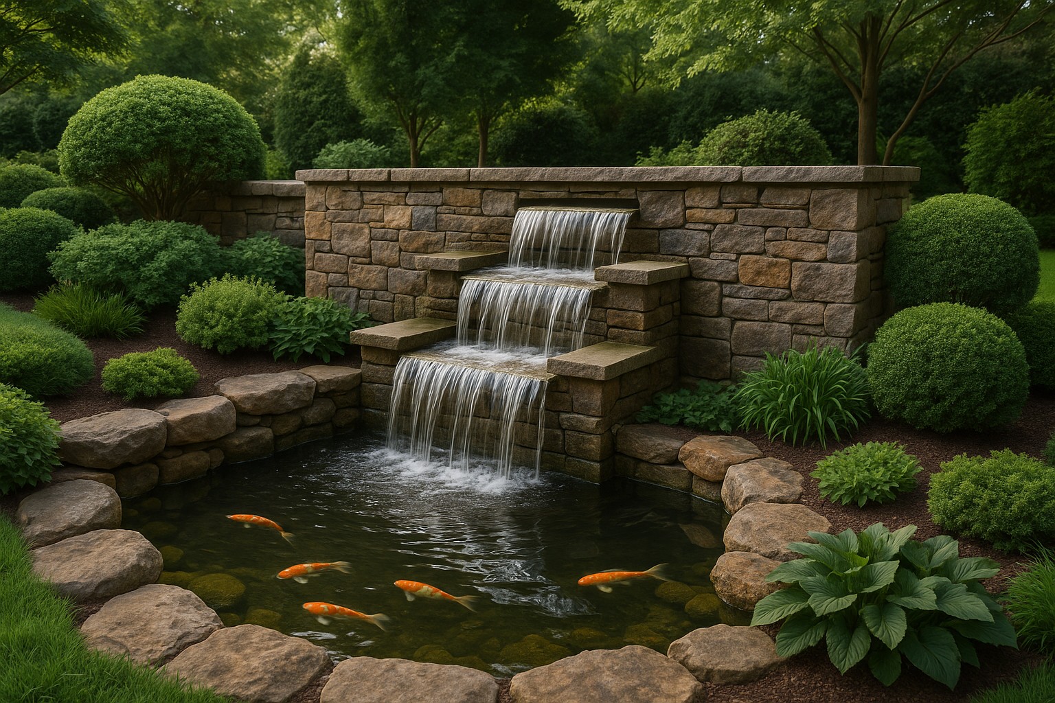 Recent job - Fountain Installation in Trinity